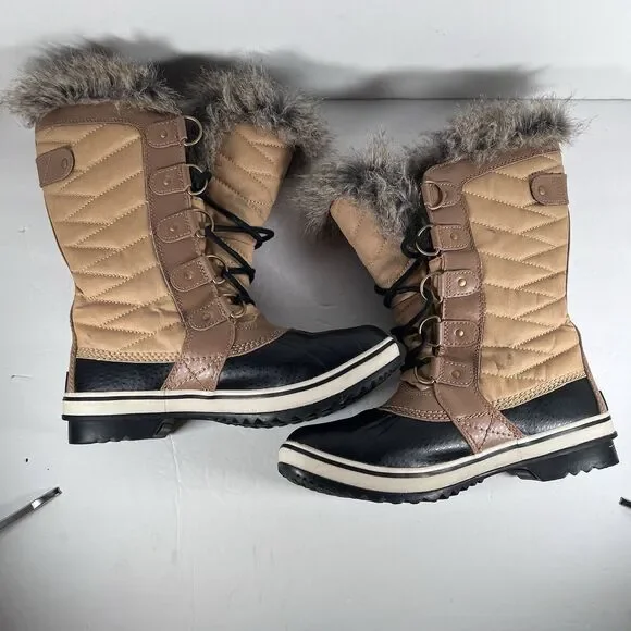 Sorel Tofino II Lace Up Waterproof Faux Fur Lined Winter Boots Women's Size 7.5 - Picture 5 of 8